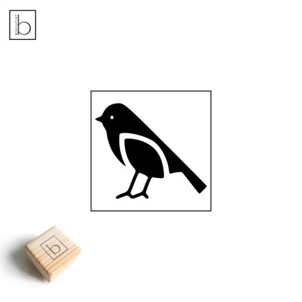 Madár álló ikon agyagpecsét