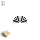 Szivárvány ikon agyagpecsét