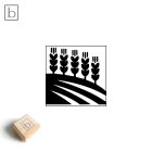 Búzakalászok a mezőn ikon agyagpecsét