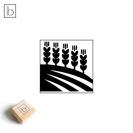 Búzakalászok a mezőn ikon agyagpecsét