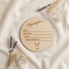 Fa Születési Emléktábla és Fotókellék - Nyuszis