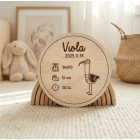 Fa Születési Emléktábla és Fotókellék - Gólyás