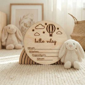 Fa Születési Emléktábla és Fotókellék - Hőlégballon