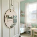 Béka - Egyedi állatos ajtó és falidísz gyerekszobába