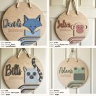 Krokodil - Egyedi állatos ajtó és falidísz gyerekszobába