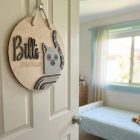 Lemúr - Egyedi állatos ajtó és falidísz gyerekszobába