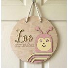 Méhecske - Egyedi állatos ajtó és falidísz gyerekszobába