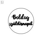 Boldog születésnapot - feliratos kekszpecsét