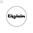 Köszönöm - feliratos kekszpecsét