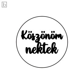 Hála - Köszönöm nektek feliratos kekszpecsét