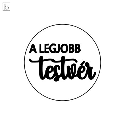 A legjobb testvér - feliratos kekszpecsét