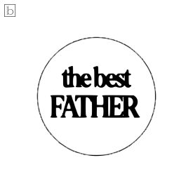 The best father - feliratos kekszpecsét