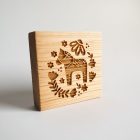 dala lovas mintájú fából készült  kekszpecsét