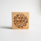 fából készült kekszpecsét skandináv rénszarvas mintával