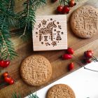 Dala ló - Karácsonyi mézeskalács kekszpecsét folklór skandináv mintával