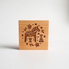 Dala ló - Karácsonyi mézeskalács kekszpecsét folklór skandináv mintával