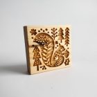 Mókus - Karácsonyi mézeskalács kekszpecsét folklór skandináv mintával