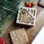 Mókus - Karácsonyi mézeskalács kekszpecsét folklór skandináv mintával