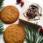 sütipecsét fából Télapó mintával