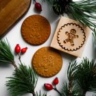 Mézi mintás fa sütipecsét és mézi mintás spekulatius