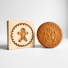 Mézi mintás fa sütipecsét és mézi mintás spekulatius