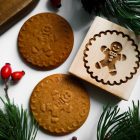 Mézi mintás fa sütipecsét és mézi mintás spekulatius