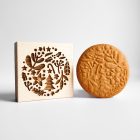 Karácsonyi mintás fa sütipecsét és mintás mézeskalács