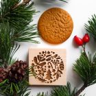 Karácsonyi mintás fa sütipecsét és mintás mézeskalács