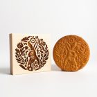 Nyúl virággal - Húsvéti sütipecsét