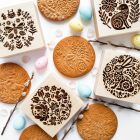 Méh és virágok - Sütipecsét