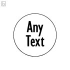 Any Text 3 - Saját feliratos kekszpecsét