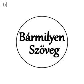 Bármilyen szöveg 3 - Saját feliratos kekszpecsét