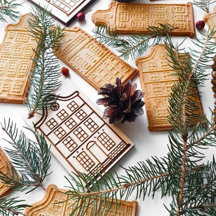 Mézeskalács ház készítő szett – Dutch vékony vonalas