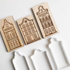 Mézeskalács ház készítő szett – Dutch vékony vonalas