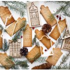 Mézeskalács ház készítő szett – Dutch vékony vonalas