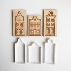 Mézeskalács ház készítő szett – Dutch vastag vonalas