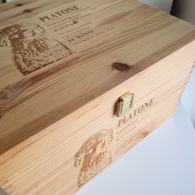 Fa doboz gravírozása - hozott anyagra