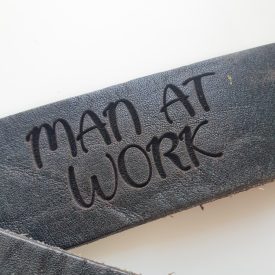 Bőr öv gravírozása - hozott anyagra