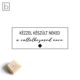 Kézzel készült neked - Csomagolási bélyegző