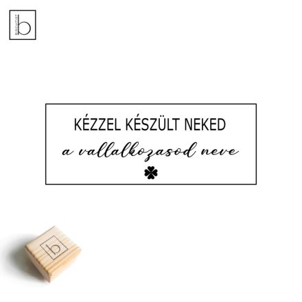 Kézzel készült neked - Csomagolási bélyegző