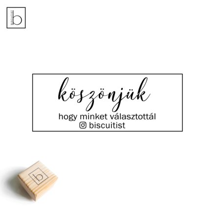 Köszönjük hogy minket - Csomagolási bélyegző