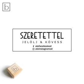 Szeretettel - Csomagolási bélyegző