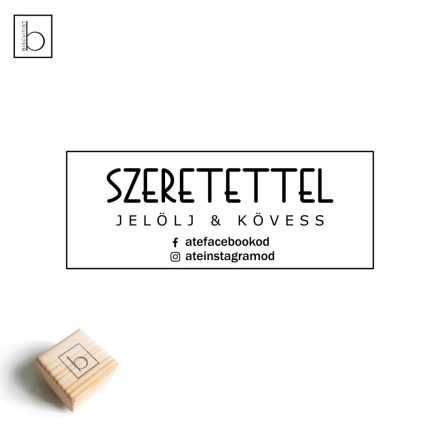 Szeretettel - Csomagolási bélyegző
