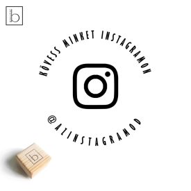 Kövess minket Instagram - Csomagolási bélyegző