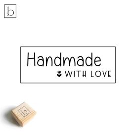 Handmade with love - Csomagolási bélyegző