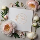 Virágos kör - Esküvői bélyegző