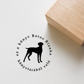 Vizsla - Ex libris pecsét