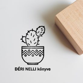 Kaktusz - Ex libris pecsét