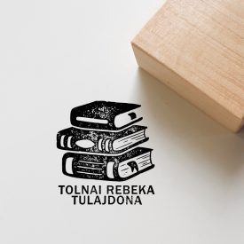 Három könyv - Ex libris pecsét