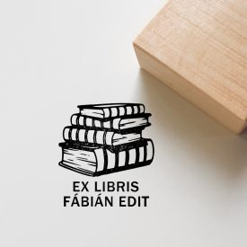 Négy könyv - Ex libris pecsét